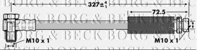 BORG & BECK bbh6736 -  Тормозной шланг